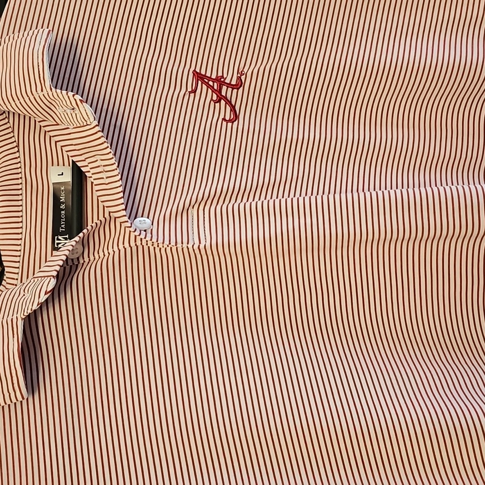 Youth Large Striped Bama Polo